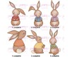 Tazza mug personalizzata con famiglia di conigli con nome e frase idea regalo per pasqua mamma papà bambini