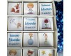 Scatola con 80 cioccolatini personalizzati Piccolo Principe in cartoncino con decorazioni e nome per compleanno battesimo nascita comunione cresima eventi