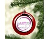10 palline di Natale diametro 6 cm personalizzate con logo fornito dal cliente colori oro argento o rosso decorazione di natale regalo di natale