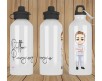 Borraccia personalizzata per dottore medico infermiere paramedico Bottiglia alluminio acqua riutilizzabile ecologica con caricatura con nome o dedica Idea regalo ringraziamento gratitudine
