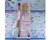 Segnalibro con matita classica o piantabile 10 pezzi Bambola alla moda cartoncino personalizzato con nome frase e data per compleanno battesimo comunione nascita Fashion doll
