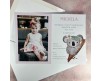 Set da 10 inviti con busta con foto personalizzati 13x18 per Compleanno bambina annuncio nascita battesimo comunione partecipazione con koala