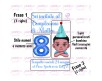 Set da 10 inviti con busta per compleanno bambina o bambino personalizzati 13x18 per festa di compleanno partecipazione decorazione party kit nome e numero di anni