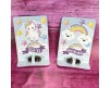 Set da 9 capsule con semi con cartoncino personalizzato unicorni e arcobaleni per compleanno nascita battesimo ecologica bomboniera segnaposto