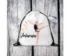 Zaino borraccia pochette coordinati personalizzati per atleta ginnastica ritmica artistica con nome ginnasta sacca allenamento portascarpe ragazza