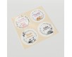 20 adesivi stickers rotondi personalizzati con nomi e disegni di animaletti per bomboniere segnaposto cerimonie comunione battesimo nascita compleanno