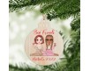 Decorazione per albero di Natale in legno personalizzata migliori amiche in stile chibi amiche per sempre frase personalizzata idea regalo natalizia ornamento festività
