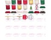 Quadretto personalizzato famiglia natalizia in stile chibi idea regalo per coppie con bambini natale pigiam con cornice 18x13 cm o 29,5x21