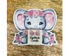 Cioccolatini personalizzati con cartoncino elefantino per nascita baby shower gender reveal battesimo bomboniera segnaposto