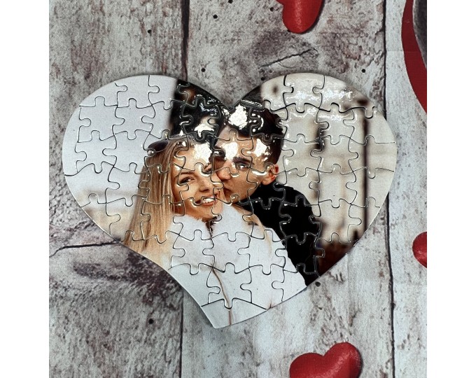 Piccolo puzzle a forma di cuore di San Valentino con la vostra foto  preferita idea regalo