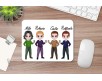 Set da scrivania regalo per amici colleghi di lavoro composto da tappetino per mouse tazza mug e sottobicchiere personalizzati con nomi