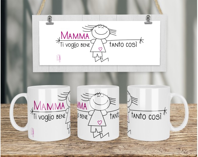 Tazzina da caffè personalizzata idea regalo mamma papà nonni cane gatto  famiglia -  Italia