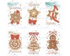 6 cartellini tag bigliettini personalizzati natalizi 6 disegni esclusivi segnaposto natalizi biglietti per regali decorazioni natale