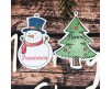 8 cartellini tag bigliettini personalizzati natalizi con nomi 8 disegni diversi per segnaposto biglietti regali decorazioni albero natale
