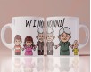 Tazza mug personalizzata per i nonni disegni da 2 a 5 personaggi frase personalizzata idea regalo festa dei nonni vi voglio bene nonni nonna