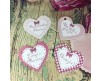 10 cartellini tag bigliettini forma di cuore personalizzati bomboniere segnaposto battesimo nascita babyshower compleanno cresima comunione