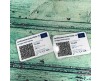 Green Pass stampato e plastificato formato tessera stampa Greenpass Certificato Verde Biglietto da visita