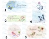 Fiori Farfalle Uccelli 10 tag bigliettini personalizzati 5 forme bomboniere cerimonie matrimonio comunione cresima battesimo segnaposto