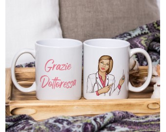 Tazza mug personalizzata regalo per Medico Infermiera Dottore Dottoressa Specialista Infermiere Paramedico Ringraziamento Gratitudine