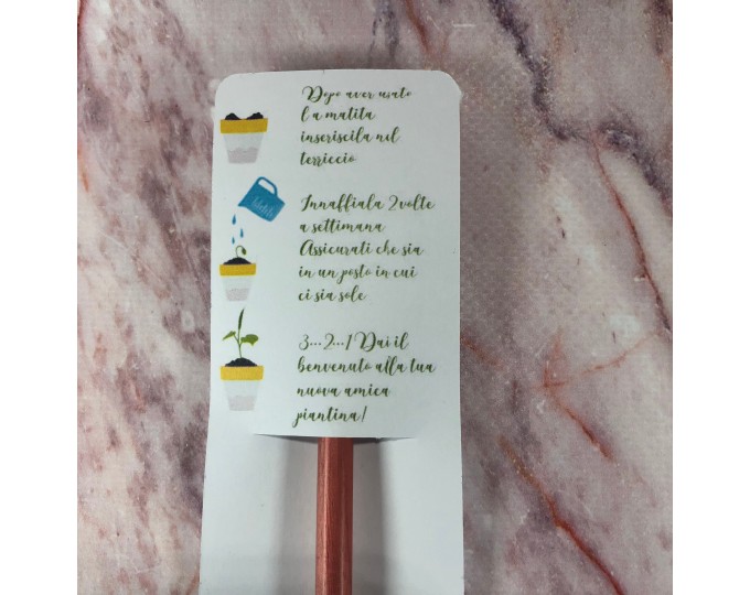 Kit eco-matita personalizzata per bomboniere matrimonio, laurea