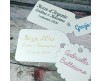 20 cartellini tag bigliettini personalizzati stampati 8 forme bomboniere cerimonie battesimo cresima comunione matrimonio nozze compleanno