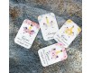 16 cartellini tag bigliettini Unicorni floreali personalizzati con nomi data o frase, per bomboniere battesimo nascita compleanno matrimonio