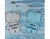 10 cartellini tag bigliettini con orsetti personalizzati per bomboniere segnaposto battesimo nascita baby shower cresima comunione