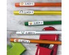 120 etichette adesive scolastiche per matite penne pennarelli personalizzate con nome 12 disegnini diversi in pvc superadesivo scuola asilo