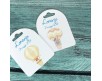 15 cartellini tag bigliettini con mongolfiere personalizzati bomboniere segnaposto battesimo nascita babyshower compleanno cresima comunione