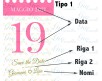 20 cartellini tag bigliettini “Salva la data” cartellini personalizzati matrimonio nozze anniversario cerimonie invito biglietto calendario