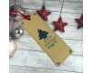 3 segnalibri natalizi personalizzati regali di Natale segnaposto omaggio fine festa omaggio ai clienti normali o plastificati con nastrino
