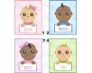20 cartellini tag bigliettini personalizzati disegno scelta per bomboniere segnaposto battesimo nascita baby shower compleanno
