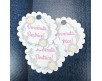 12 cartellini tag bigliettini personalizzati disegno a scelta per bomboniere segnaposto ricordino babyshower battesimo nascita