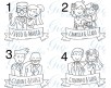 15 cartellini tag bigliettini personalizzati con nomi disegno a scelta per bomboniere cerimonie matrimonio unioni civili nozze etero o gay