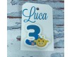 12 cartellini tag bigliettini per compleanno bambini personalizzati numero anni per bomboniere ricordino regalo fine festa segnaposto