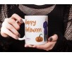 Tazza Mug Halloween personalizzata con i componenti della famiglia in stile vittoriano frase idea regalo decorazione tavola Happy Halloween