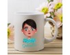 Tazza mug personalizzata con caricatura fumettistica di ragazza e nome idea regalo natale maestra mamma amica sorella
