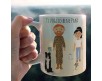 Tazza mug personalizzata con ritratto caricaturale stilizzato del papà con i bambini e frase personalizzata idea regalo festa del papà
