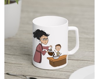 Tazza mug spiritosa regalo per la mamma con frase personalizzata mamma esaurita stressata festa della mamma ti voglio bene mamma
