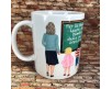 Grazie Maestra Tazza mug personalizzata con la maestra e gli alunni personalizzata con nomi frase regalo per la maestra fine anno scolastico