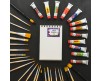 15 etichette adesive scolastiche con disegni e personalizzate con nome e classe per quaderni, libri, blocchi appunti, 8 soggetti diversi