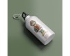 Borraccia natalizia personalizzata con personaggio e nome Bottiglia alluminio acqua riutilizzabile ecologica sport tempo libero ufficio