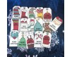 16 cartellini tag bigliettini personalizzati natalizi 16 disegni esclusivi segnaposto natalizi biglietti regali decorazioni albero natale