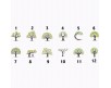 Matite piantabili albero della vita con cartoncino personalizzato bomboniera segnaposto ecologico per battesimo cresima comunione matrimonio anniversario set da 3, 6 o 12 pezzi 